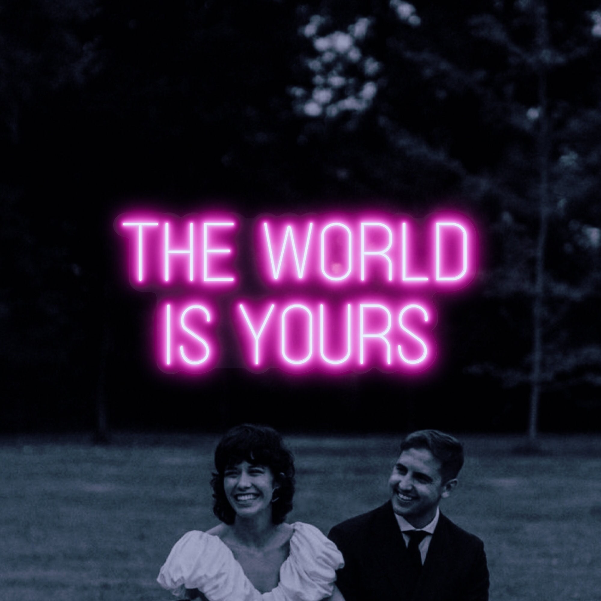 The World is Yours Neon Sign,Neon Wall Art ,Wedding Signs, Wall decoration Room Decor Handmade Sign Additional Price