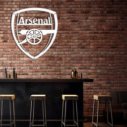 Arsenal FC Emblem Metal Signs Raised Steel Wall Art