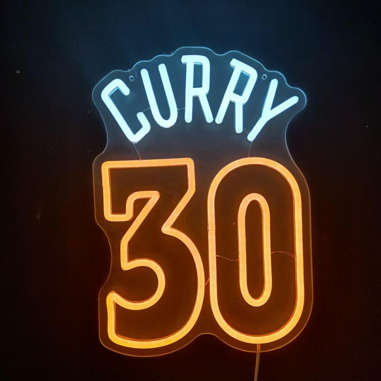 CURRY 30 Neon Sign | Custom Neon Sign | Neon Sign Wall decor | neon Sign Aesthetic | Neon sign art | Neon Led Light | Gift for boy