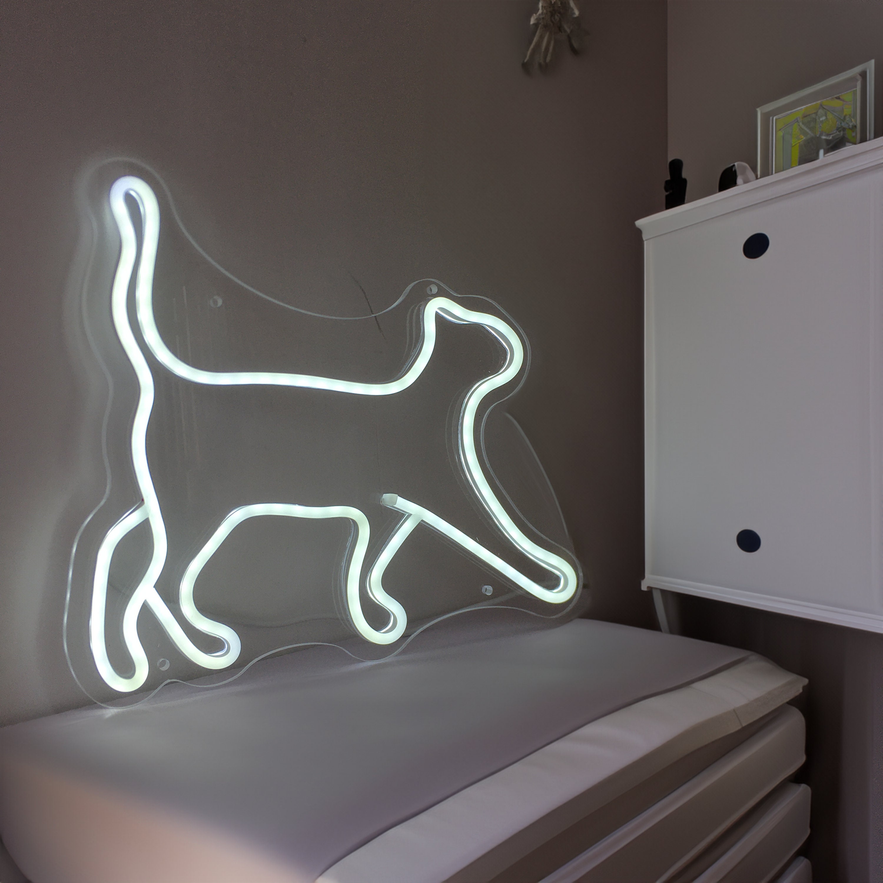 Custom Neon Sign Animal Cat Small Tabletop Custom Neon Sign Night Light Bedroom Neon Sign Wall Decor Cute Neon Sign Mini Neon Sign