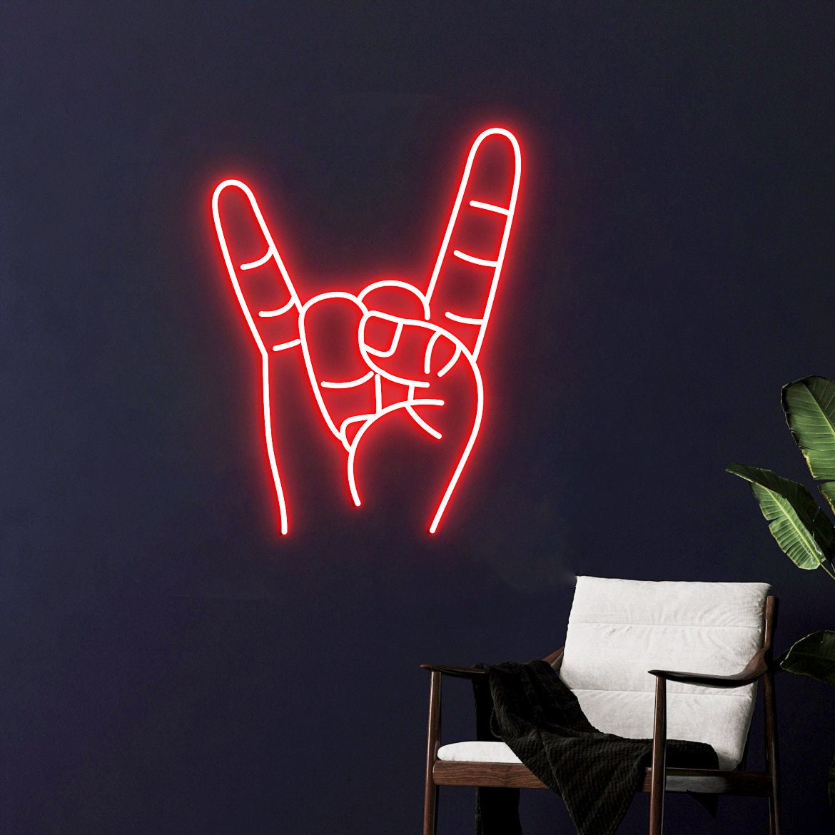 Texas Longhorns Hand Neon Sign, Hook 'em Horns, Texas Hand Wall Decor, Texas Christmas Gift