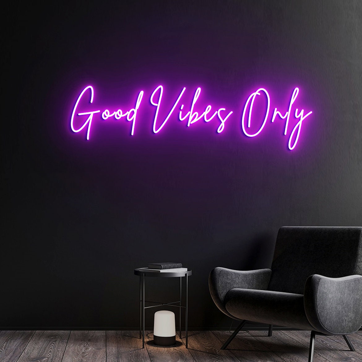 Good Vibes Only Neon Light, Neon Vibes Light Sign Wall Art, Custom Neon Sign Bedroom Apartment Wall Hanging