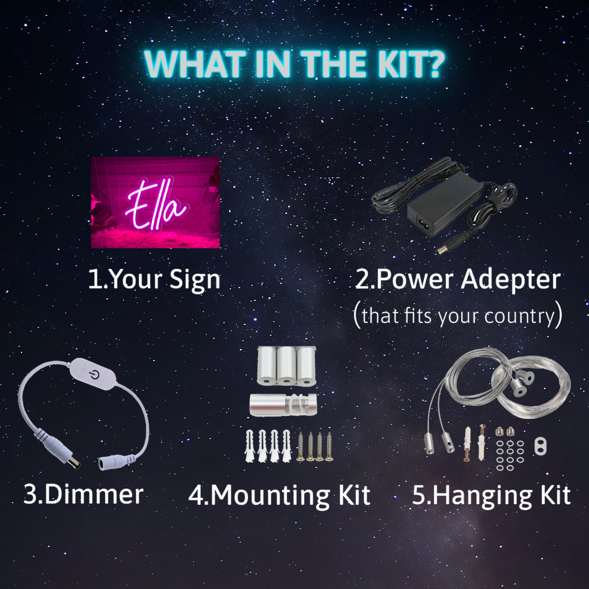 Neon Sign Teenage Girl Gifts, Neon Name Sign, Nursery Name Sign, Room Decor For Teens, Neon Light, Mother’s Day Gifts