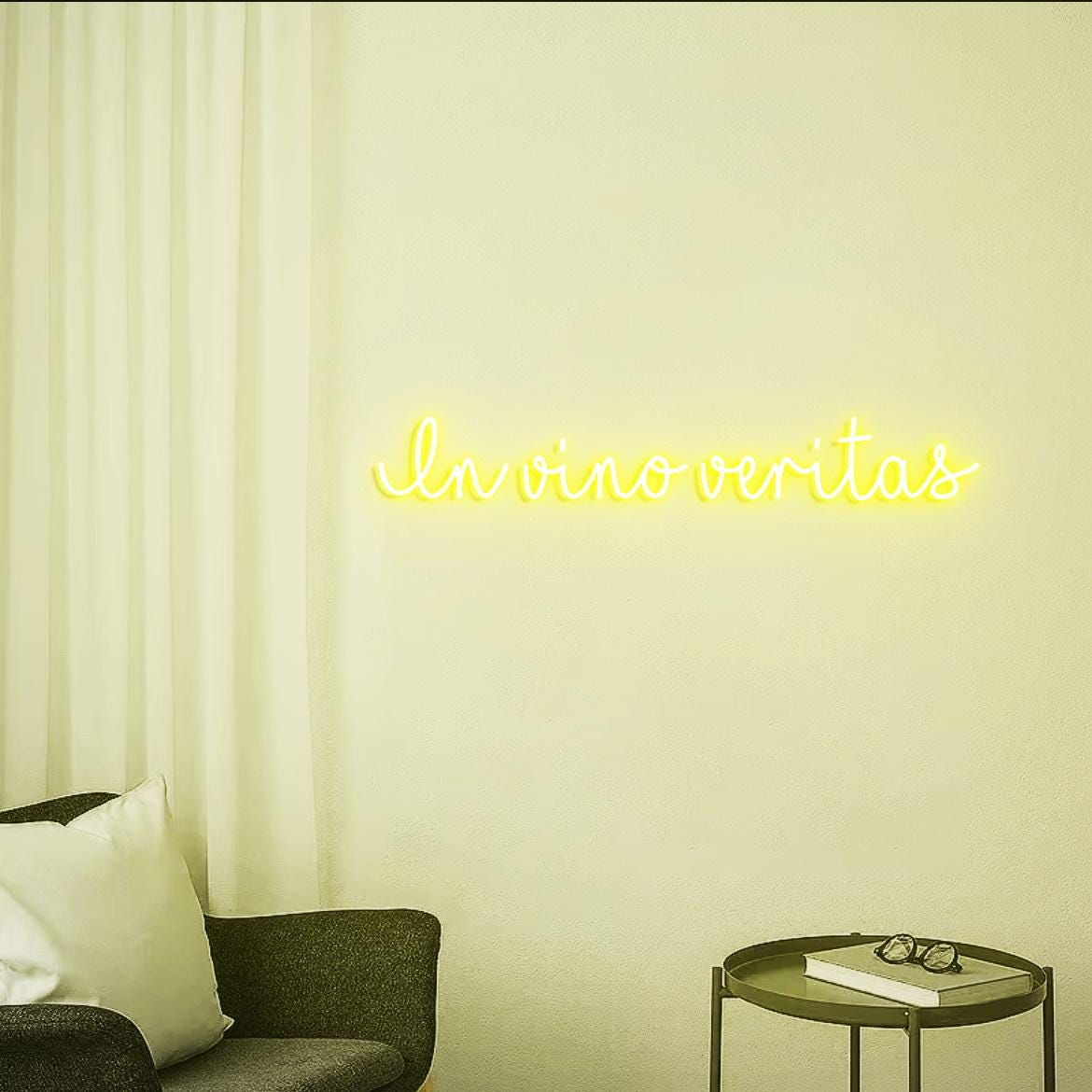 In Vino Veritas Neon Sign, Vino Sign, Home Wine Bar Wall Neon Light, Wine Bar Area Wall Sign, Vino Sign for Wine Area, Vino Bar Wall
