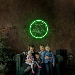 Custom Daddy Neon Sign, Papa With Kids Name, First Bump Neon Sign, Customized Kid Names, Father's Day Neon Sign, Dad Neon Sign, Gift For Dad