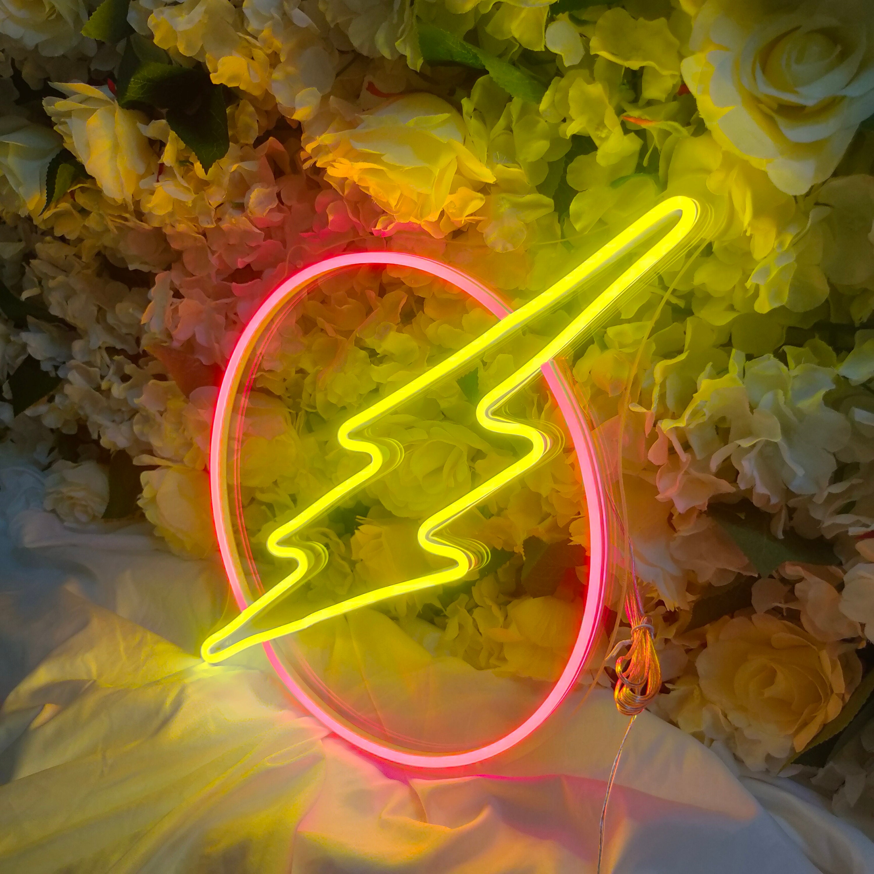 Custom Neon Led Lightning Sign Home Decoration for Living Room Wedding Party Bar Bedroom Wall Decor Birthday Gift Flexible Acrylic Banner