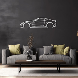 Aston Martin Vantage Raised Steel Wall Art