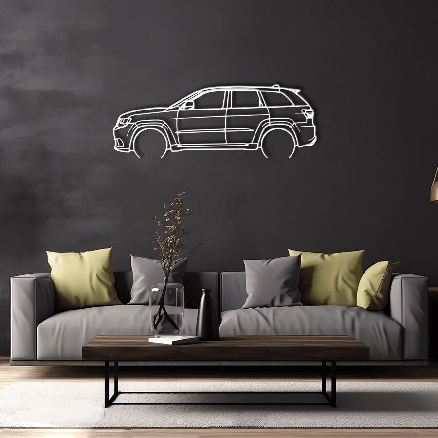 Jeep Grand Cherokee Raised Steel Wall Art