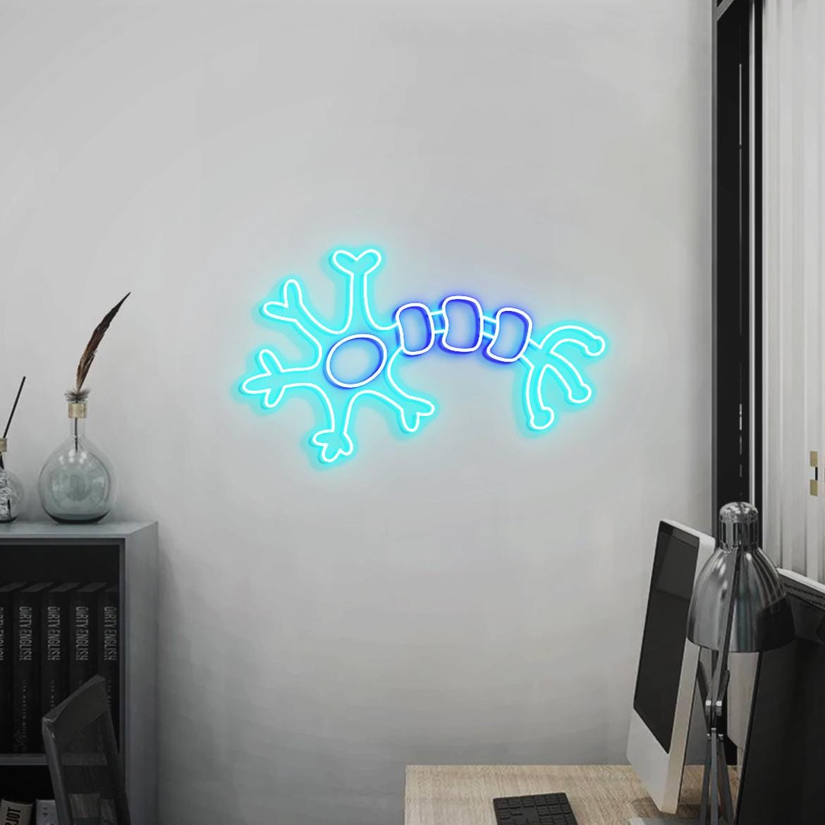 Neuro Neon Sign, Neuron Art for Medical Office Decor, Neuro Shaped Wall Decor, Cute Gifts for Neurology Graduation, Nursing Student Gifts