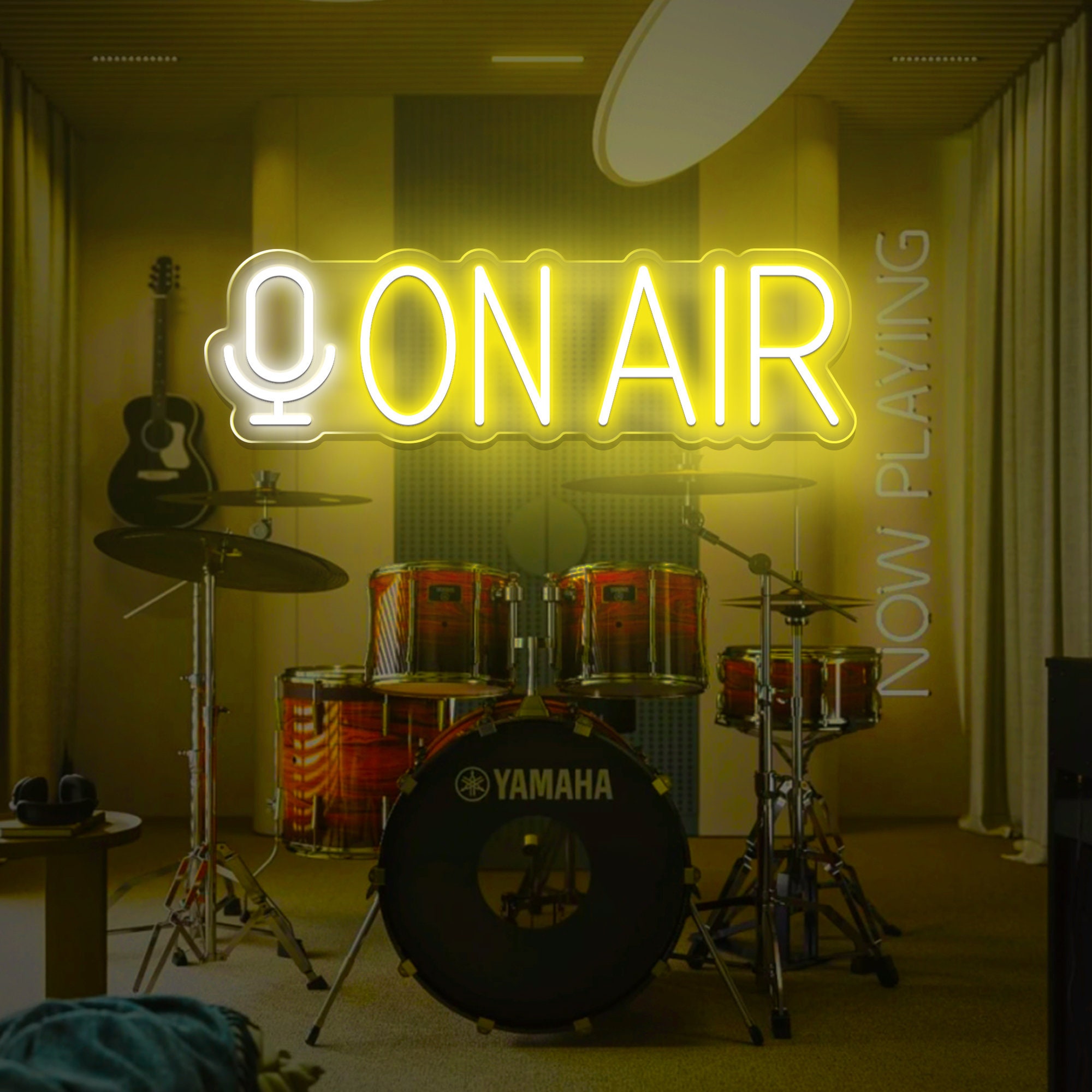 On Air Neon Sign | Custom LED Neon Sign|Live Streaming Recording Light Sign| Cool Led Signs for Studio Bedroom| Game Room Wall Art Decor