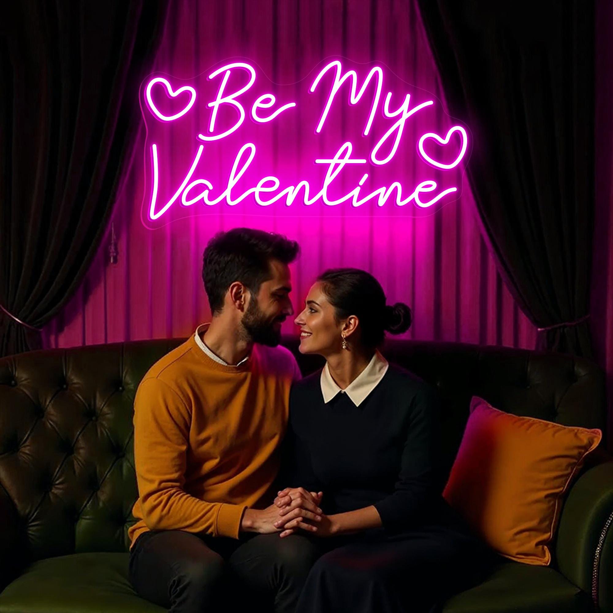 Be My Valentine Neon Sign Custom Neon Sign Valentine Gift for Wife Anniversary Gift for Her Wedding Gifts Couples Gift for Valentine Decor
