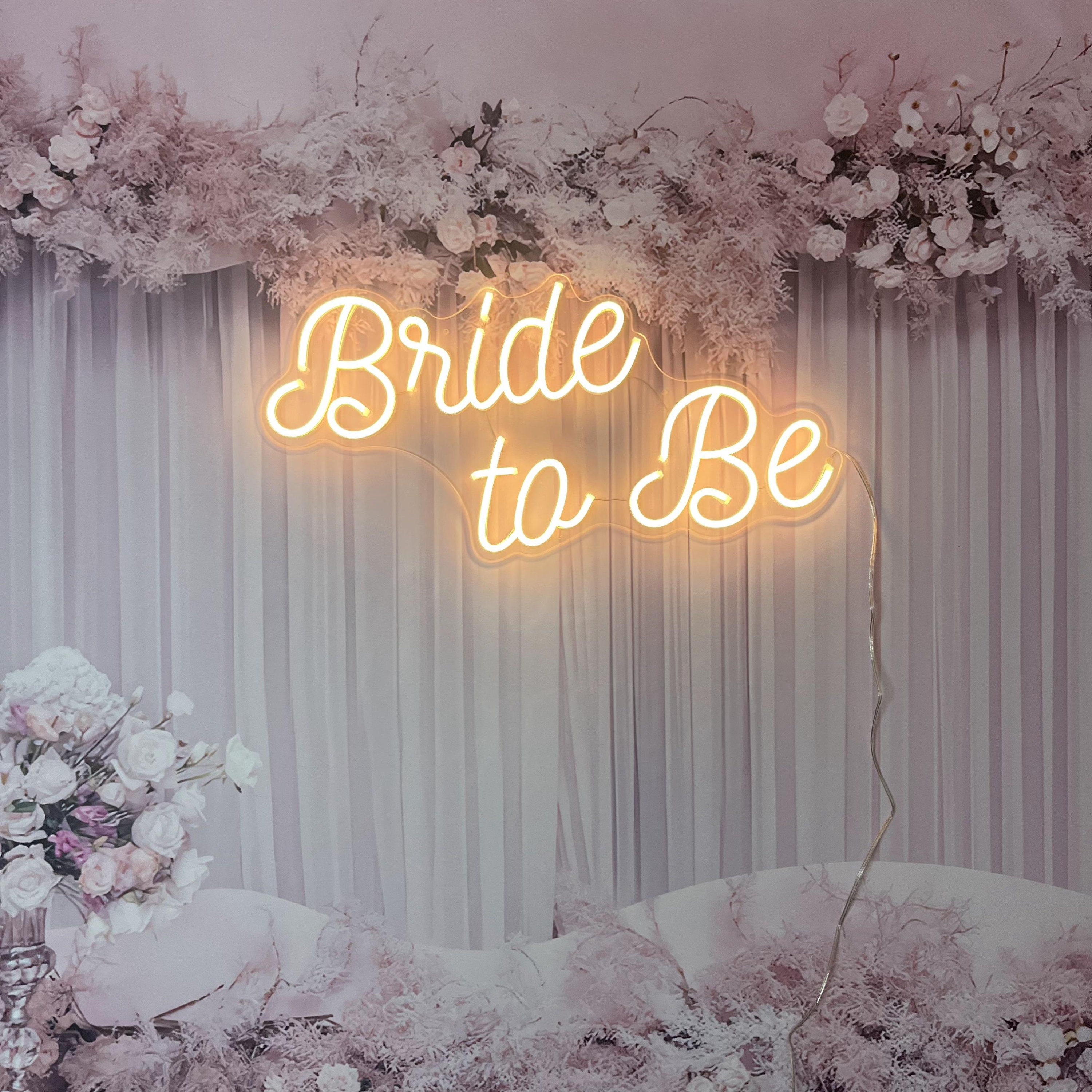 Bride to Be Neon Signs Custom Lights Wedding Party Decoration Supplies Flexible LED Garden Yard