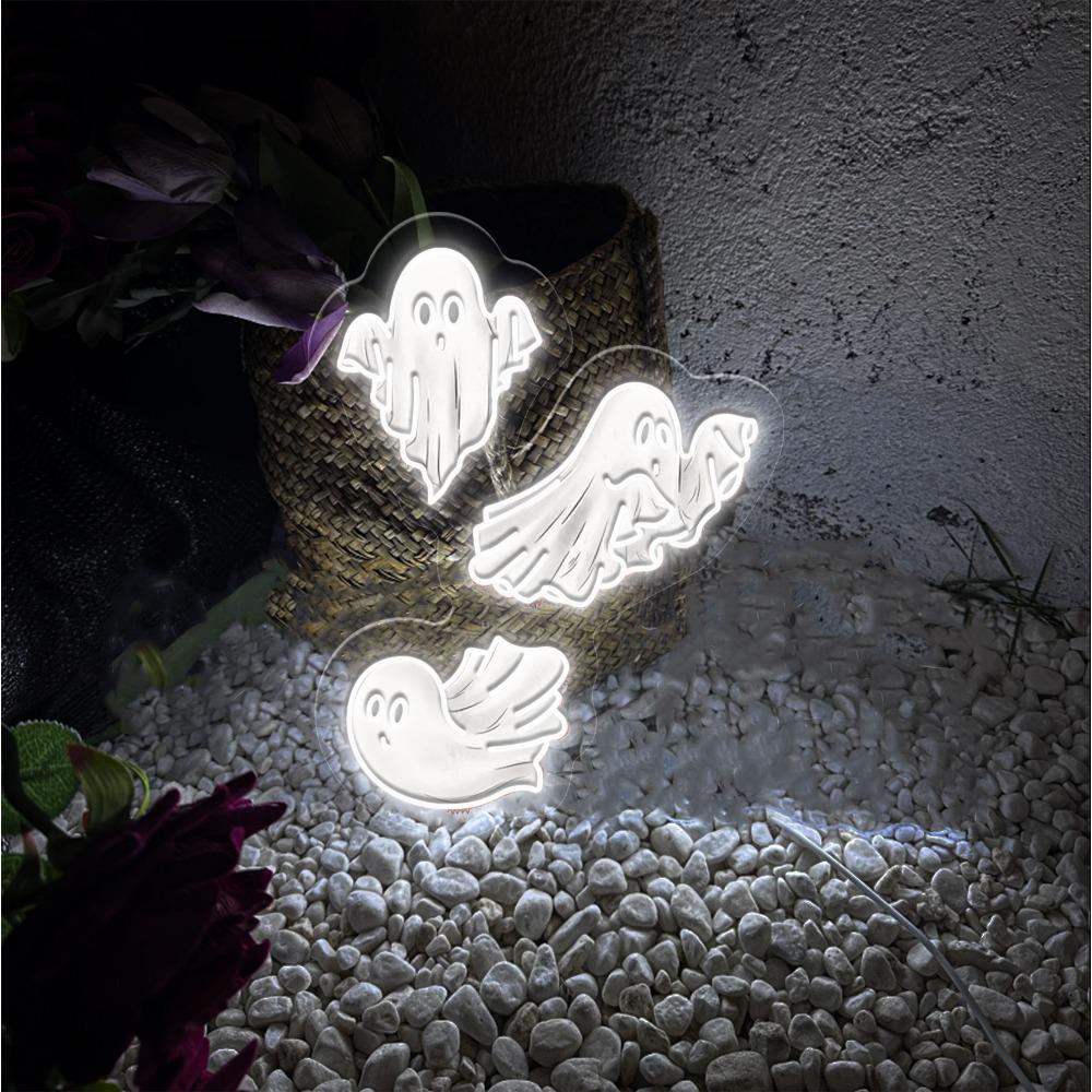 Cute Ghost Neon Sign Gifts, Funny Spooky Neon Sign, Womens Ghost Neon Led, Spooky Season Gifts, Halloween Party Neon Sign, Fall Ghost Neon