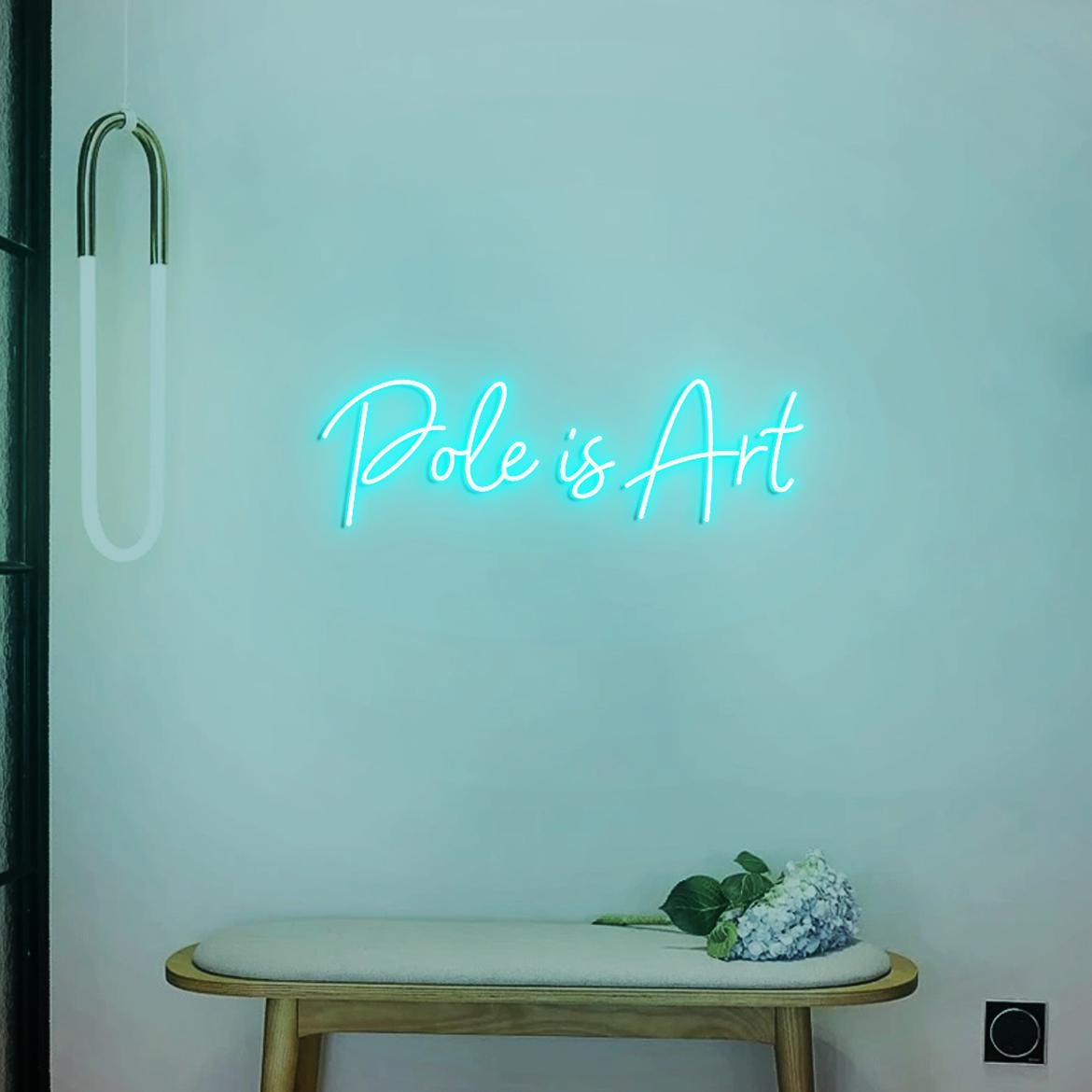 Pole is Art Neon Sign, Pole Dancing Classes Wall Art, Neon Sign for Pole Studio Decoration, Home Pole Room Decor Idea, Gift for Pole Dancer