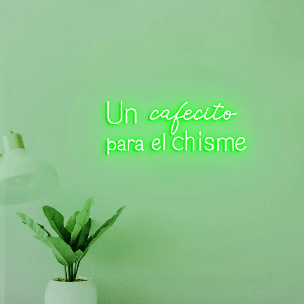 Un cafecito para el chisme Sign Neon Light, Spanish kitchen Decor, Spanish Coffee Sign, cafetería Sign, café Sign