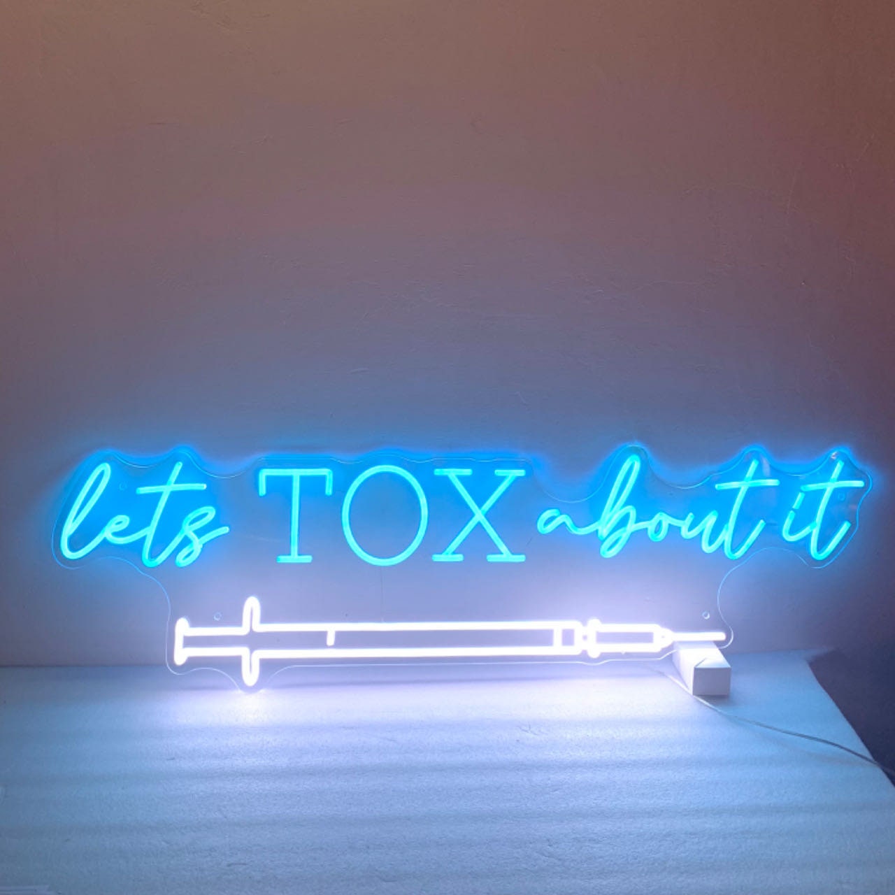 Lets TOX about it, Neon Lights Signs, Botox Sign, Botox Neon Sign, Med Spa Art Decorations, Medspa Décor, Plastic Surgery Office Art
