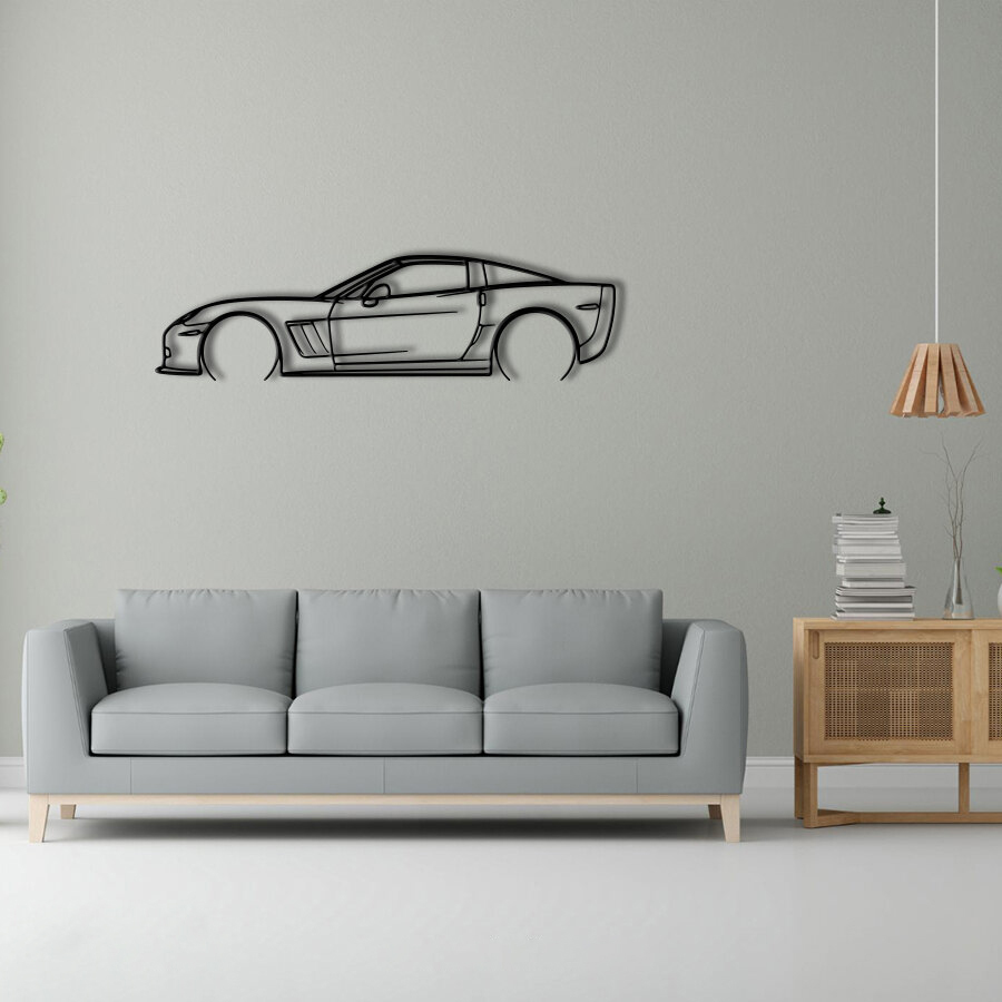 Chevrolet Corvette Grand Sport 2013 Raised Steel Wall Art