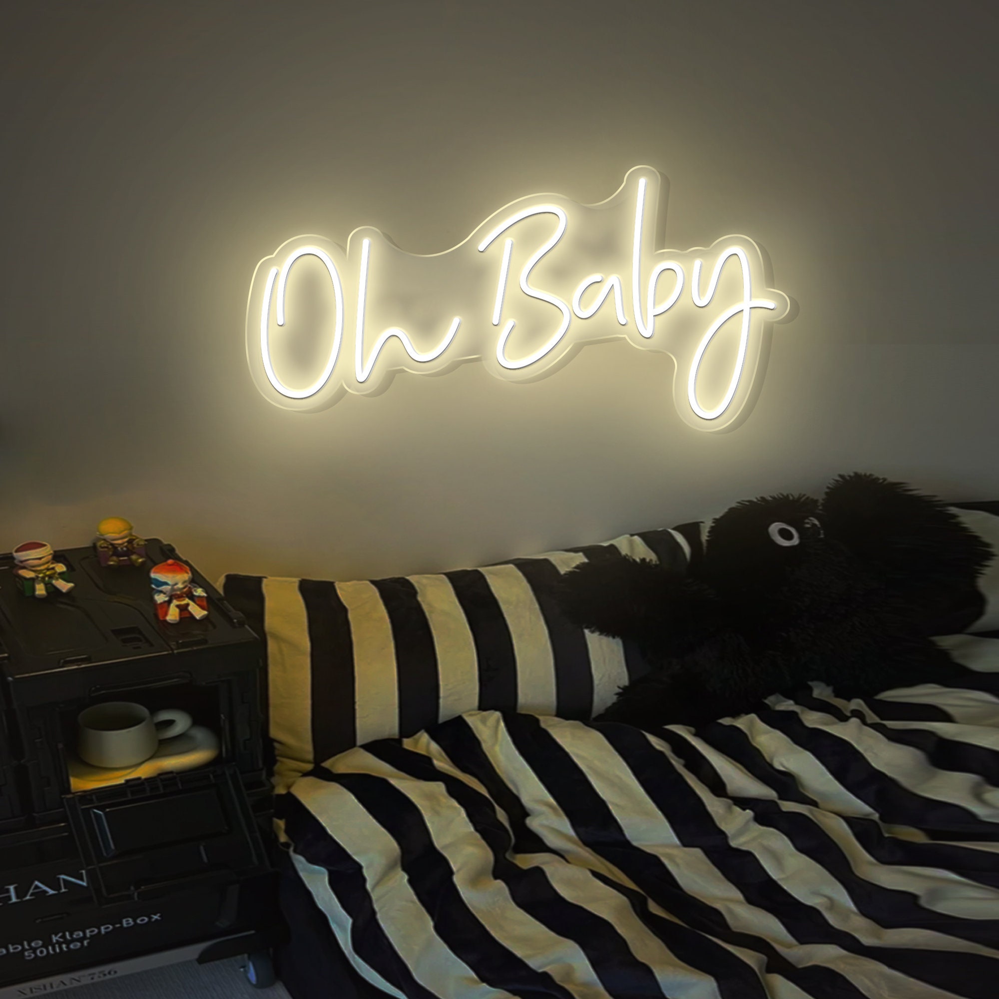 Oh Baby Neon Sign| Custom Party Neon Wall Decor| Personalized Gifts for Her| Led Light Baby Shower Gifts| Birthday Present
