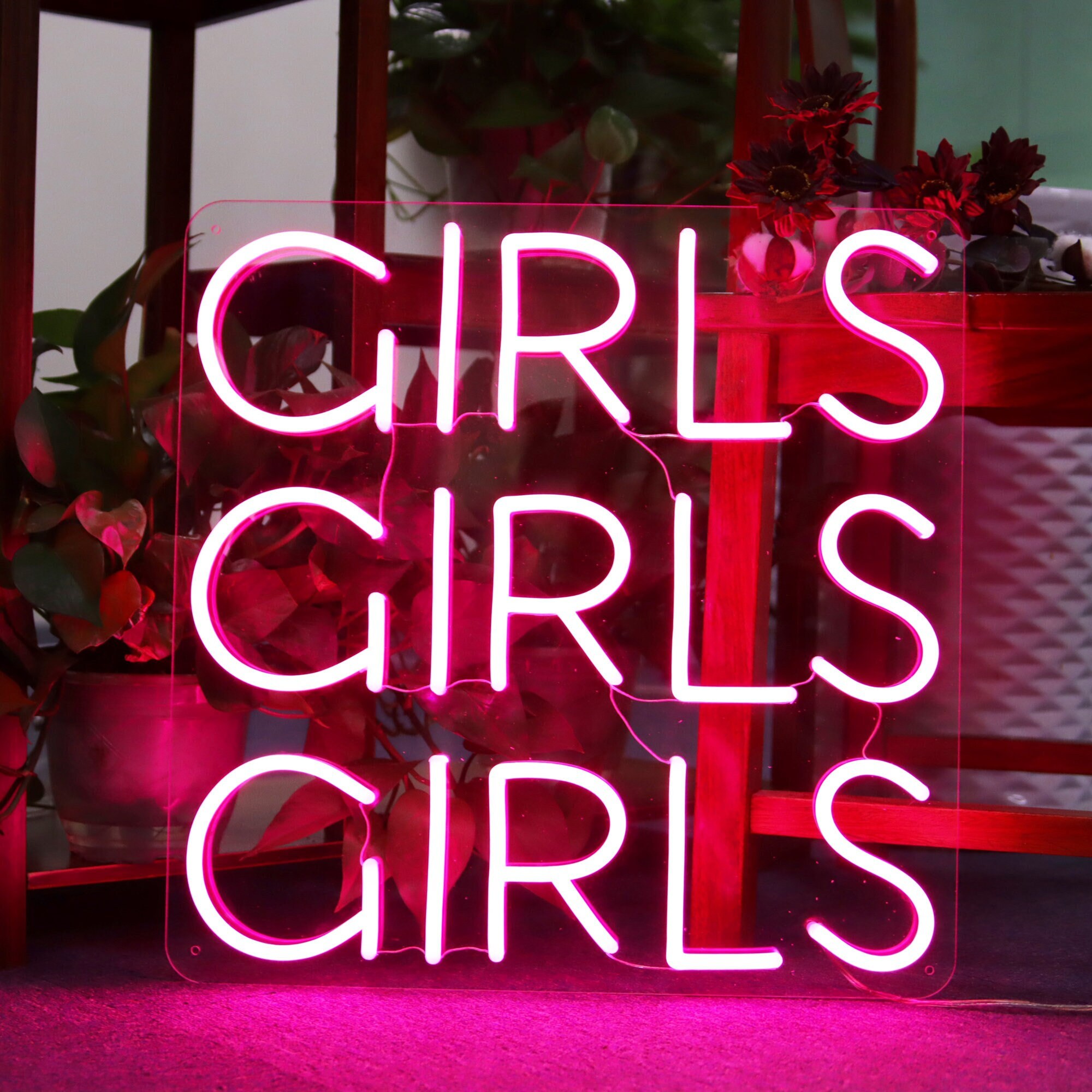 Girls Girls Girls neon sign|Music Bar Neon Decoration|Led Neon Light Sign for Home Bar Party Decor|Neon Sign Bedroom|Neon Light