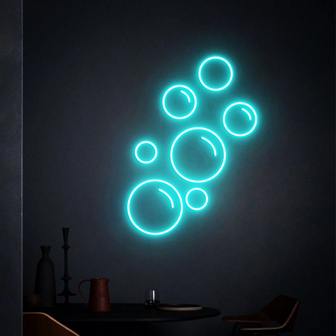 Bubbles Neon Sign, Champagne Wall Decor, Champagne Wall Party Decorations, Wedding Decoration, Champagne decor, Wedding backdrop