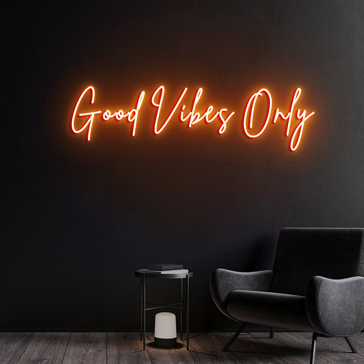 Good Vibes Only Neon Light, Neon Vibes Light Sign Wall Art, Custom Neon Sign Bedroom Apartment Wall Hanging