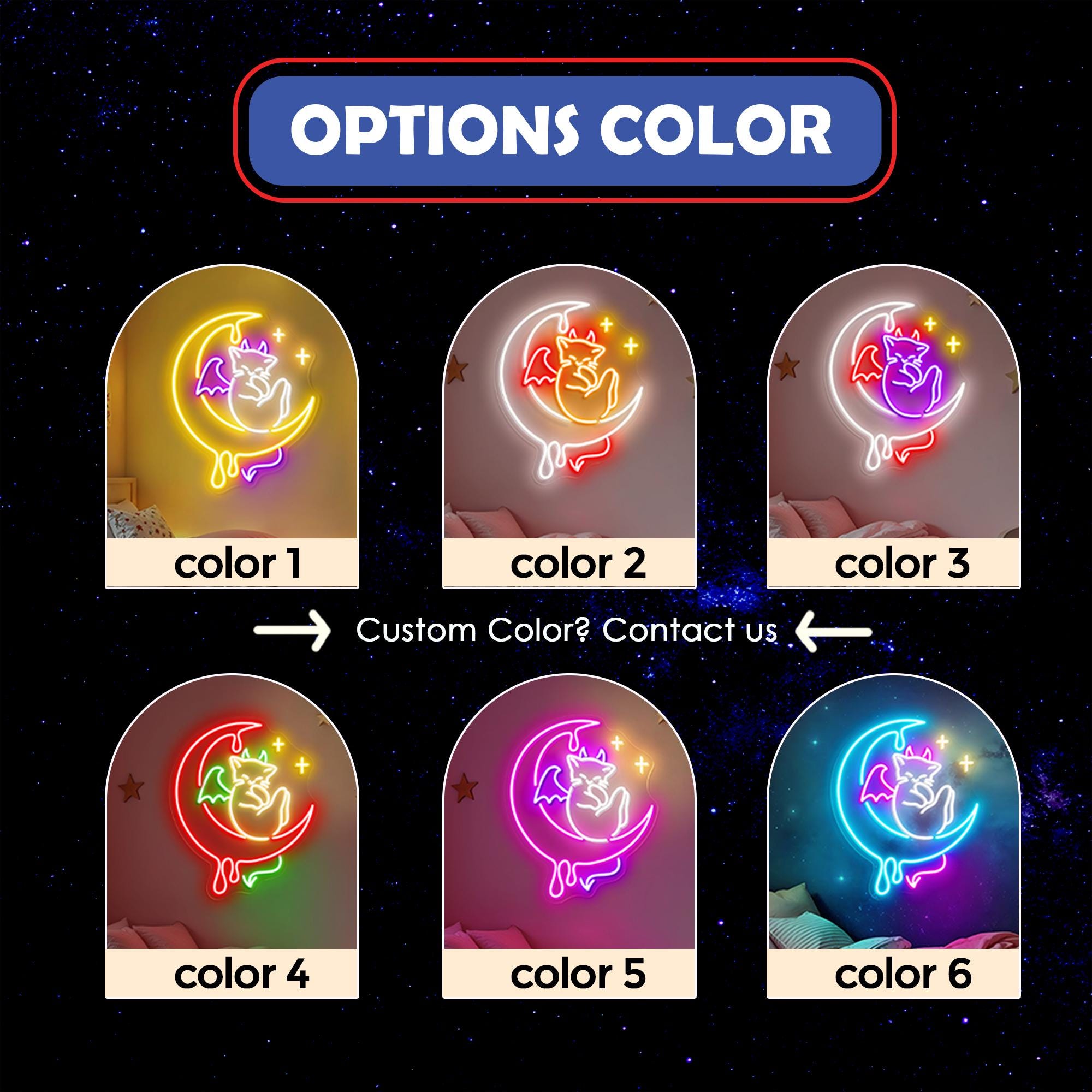 Devil Cat Moon Neon Sign Halloween Cat Neon Light Spooky Gifts Halloween Wall Art, Witchy Bedroom Decor, Anime Gothic Decor For Cat Lover