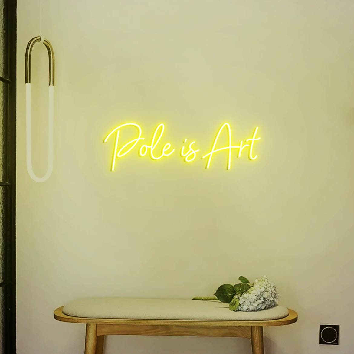 Pole is Art Neon Sign, Pole Dancing Classes Wall Art, Neon Sign for Pole Studio Decoration, Home Pole Room Decor Idea, Gift for Pole Dancer