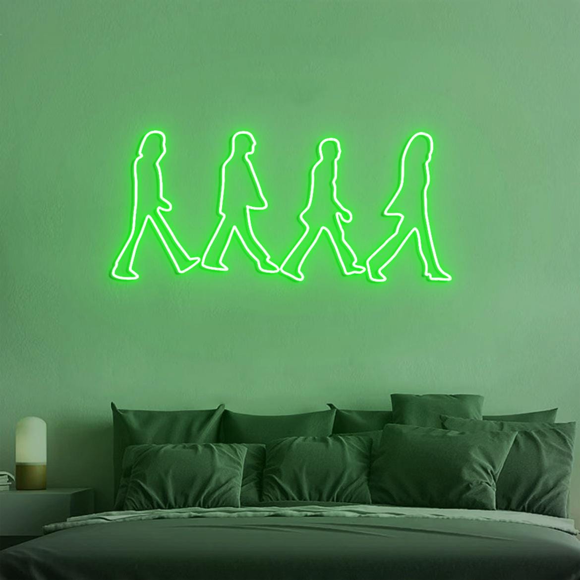 Abbey Road Beatles Neon Light, Beatles Wall Decoration, Personalized Gift for Music Lovers, Abbey Road Scene Sign