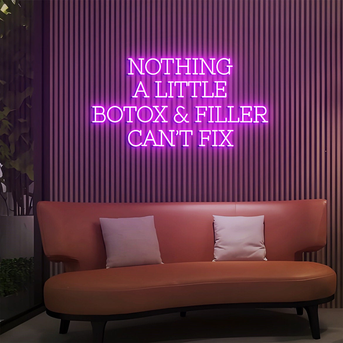 Nothing A Little Botox & Filler Can't Fix Sign, Custom Botox and Filler Sign for Injection Clinic, Medspa Decor, Beauty Aesthetics Wall Art