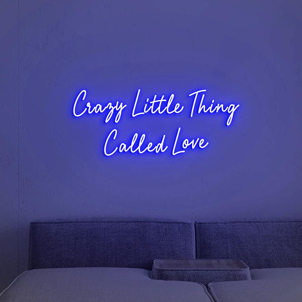 Crazy Little Thing Called Love Neon Sign Light Custom, Personalized Neon Light Pink Decor, Neon Light for Bar Party Decor