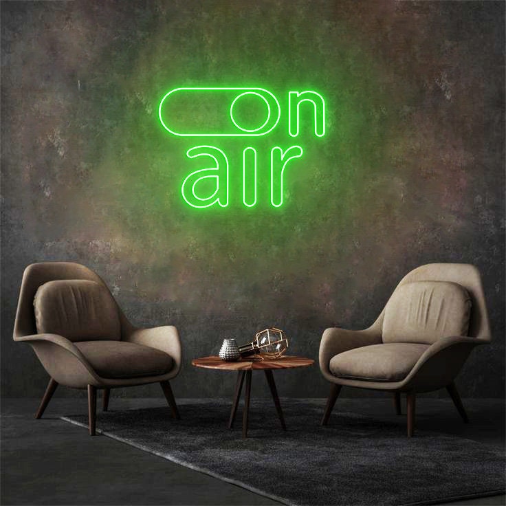 On Air Neon Sign, On Air Sign, Recording Studio Sign, Man Cave Decor, Recording Light, Neon Sign for Recording