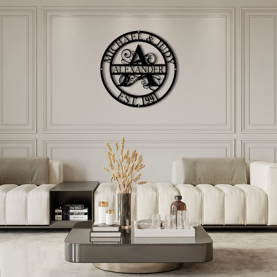 A Letter – Personalised Circular Heritage Monogram