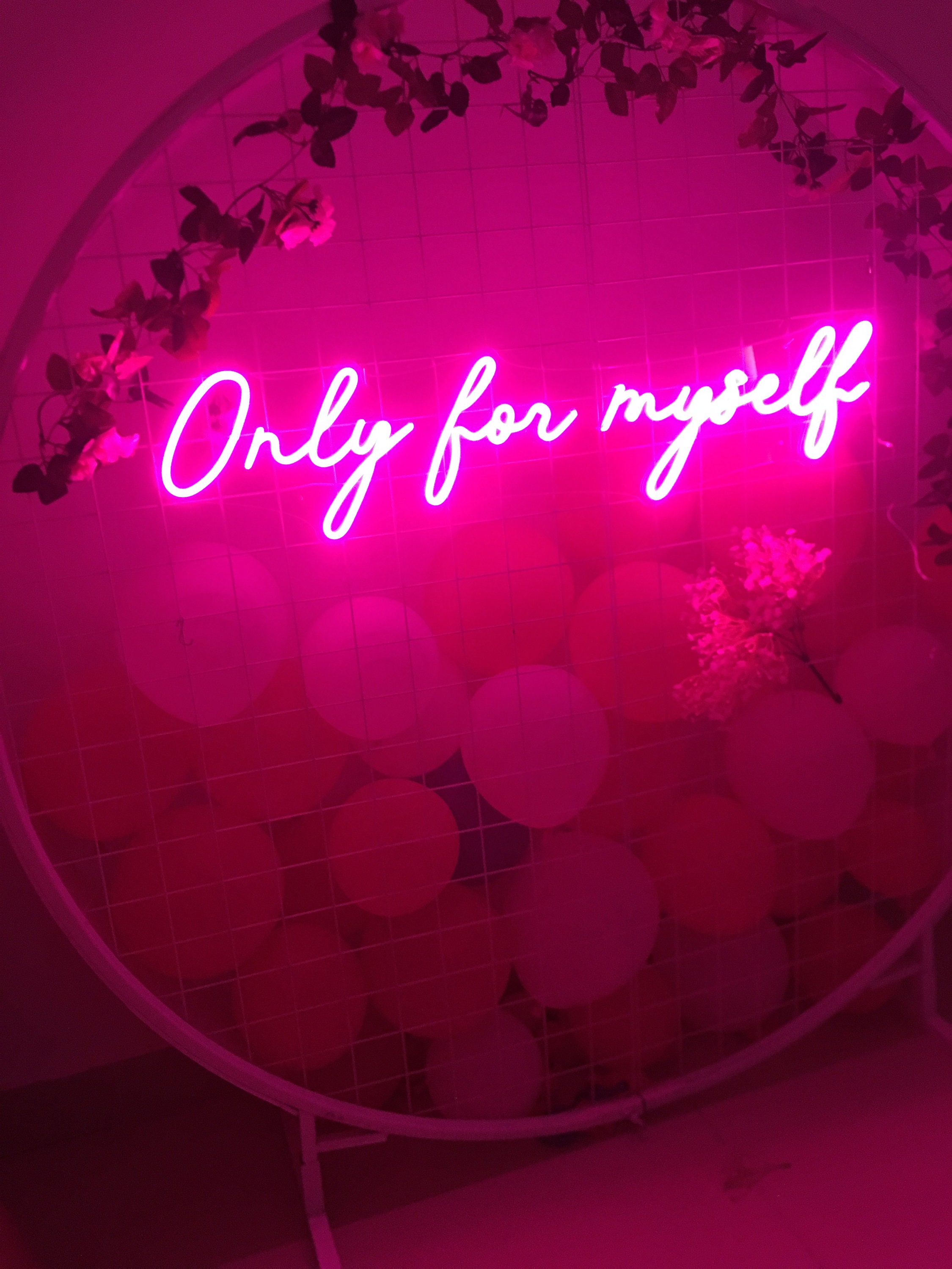 Custom Neon Sign| Only For Myself Neon Sign | Neon Sign Bedroom | Neon Sign Wall Decor | Neon Sign Art | Neon Light Led | Neon Light Signs