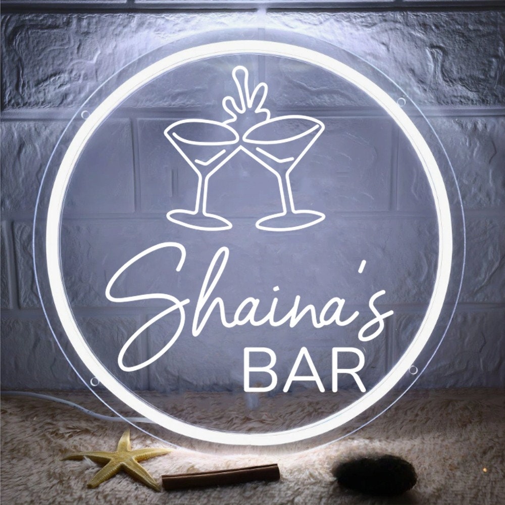 Custom Bar Neon Light, Cocktail, Led Light Personalized Gifts, Home Bar Party Decor, Beer Signs, Champagne Beer LED Decor Club Signage Gifts