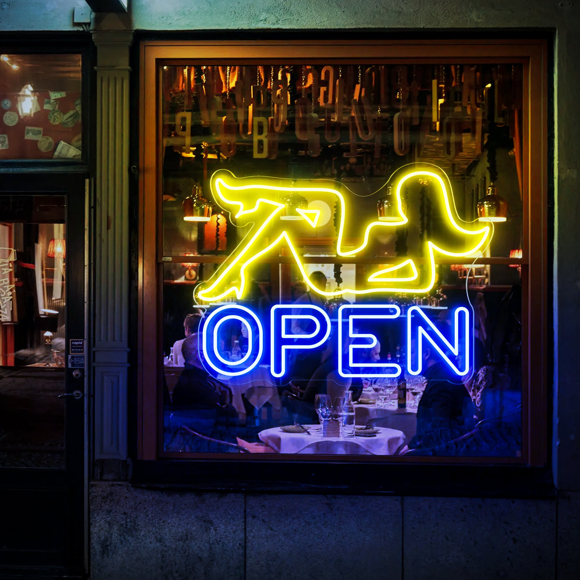Bar Open Neon Sign,Beauty Bar Neon Sign,Led Open Light,Lighted Open Bar Business Sign,Lady Open Sign,Vertical Open Sign Led,