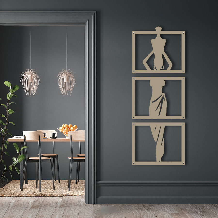 African Lady With Pot Set