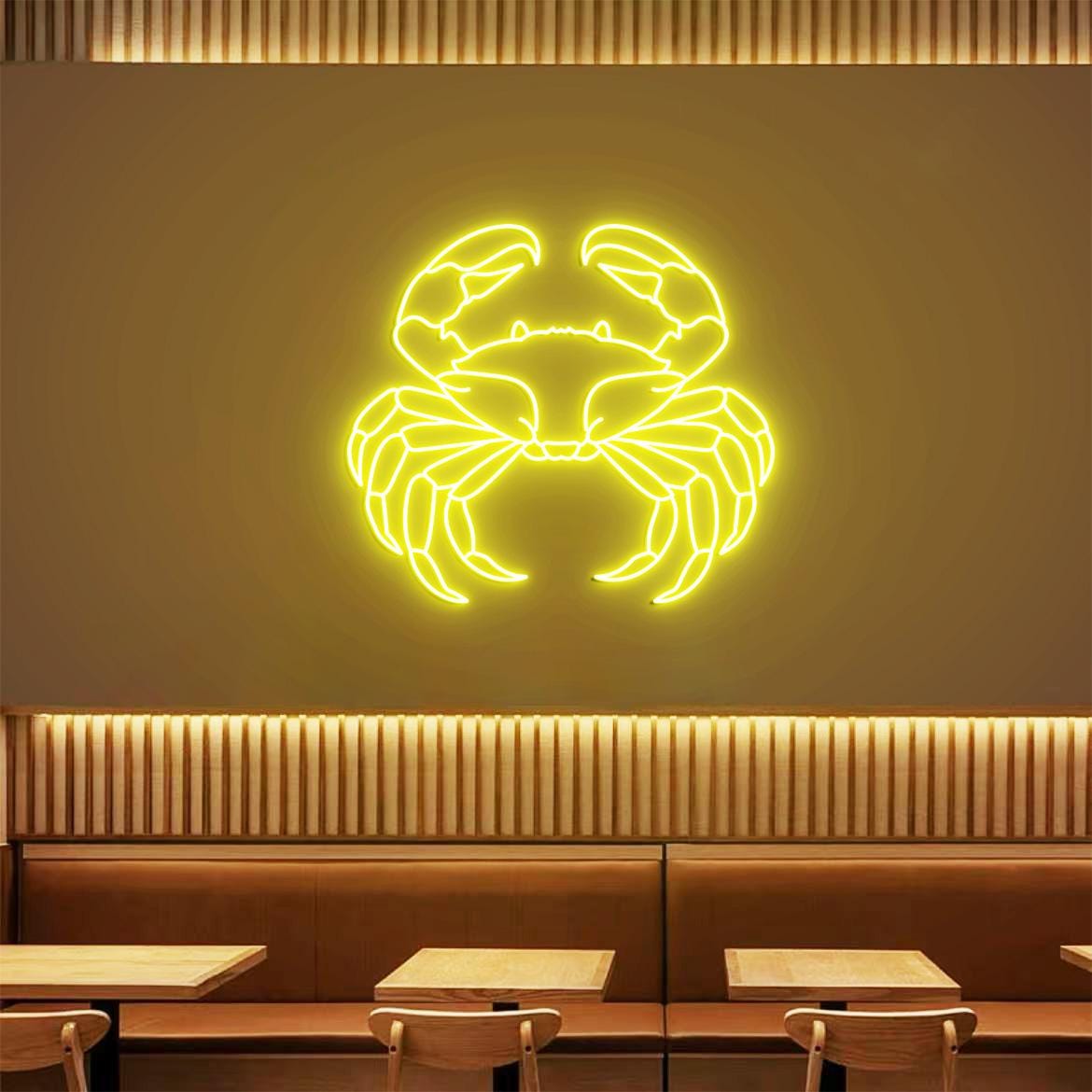 Crab Neon Sign, Red Crab Wall Neon Light, Wall Crab Art, Large Red Crab Decor, Crab Restaurant Neon Sign Light, Seafood Restaurant Decor