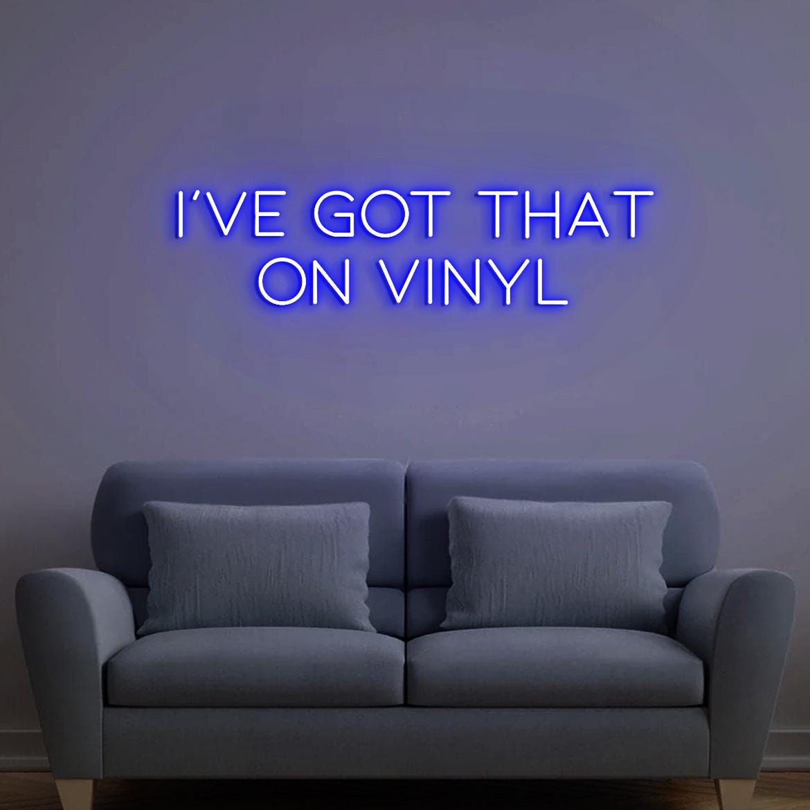 I've Got That on Vinyl, Vinyl Wall Neon Sign Decor, Music Bedroom Wall Sign, On Vinyl Record Sign, Music On Vinyl, Vinyl Record Store Decor