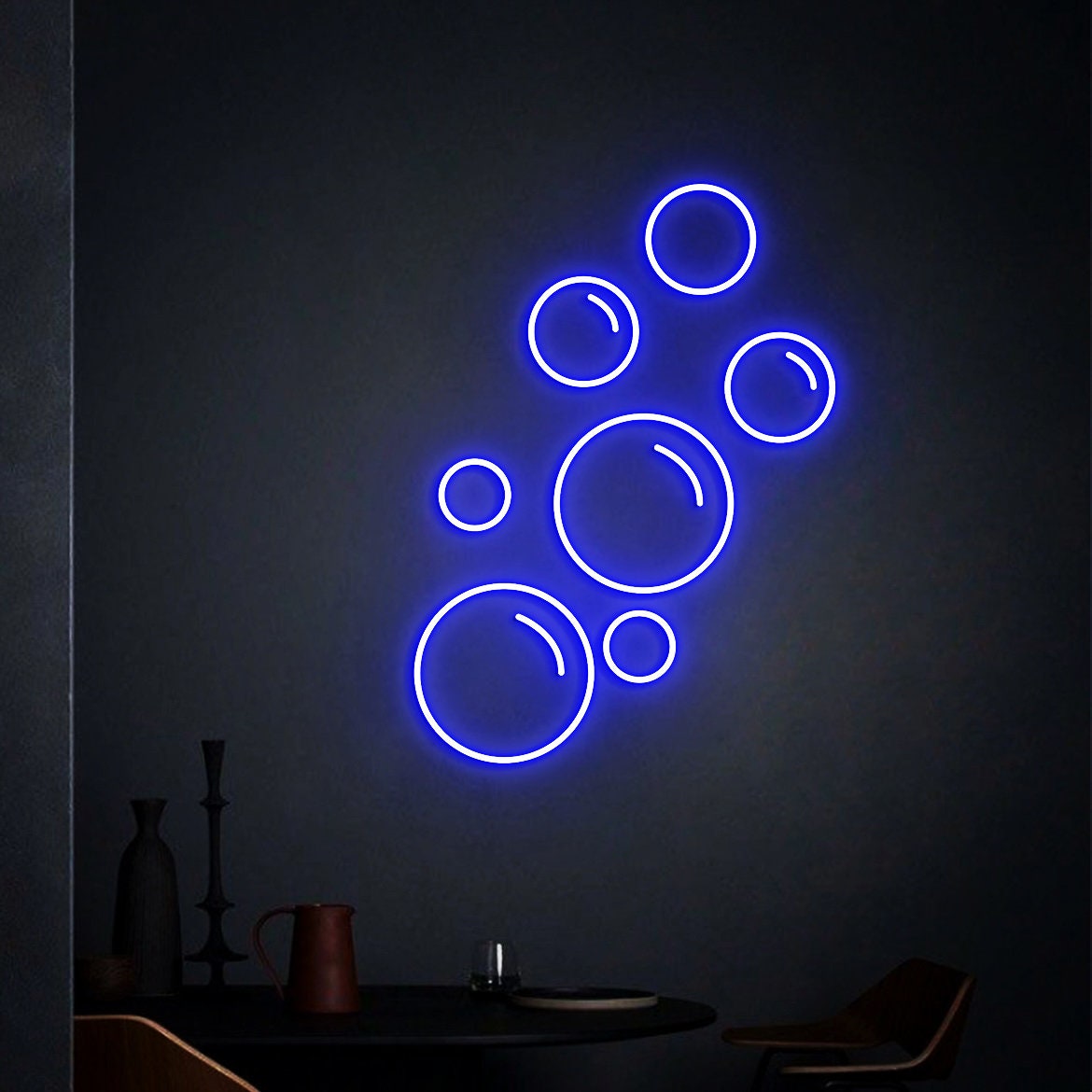 Bubbles Neon Sign, Champagne Wall Decor, Champagne Wall Party Decorations, Wedding Decoration, Champagne decor, Wedding backdrop