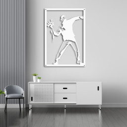 Banksy – Love Is In The Air (Flower Thrower) Adaption