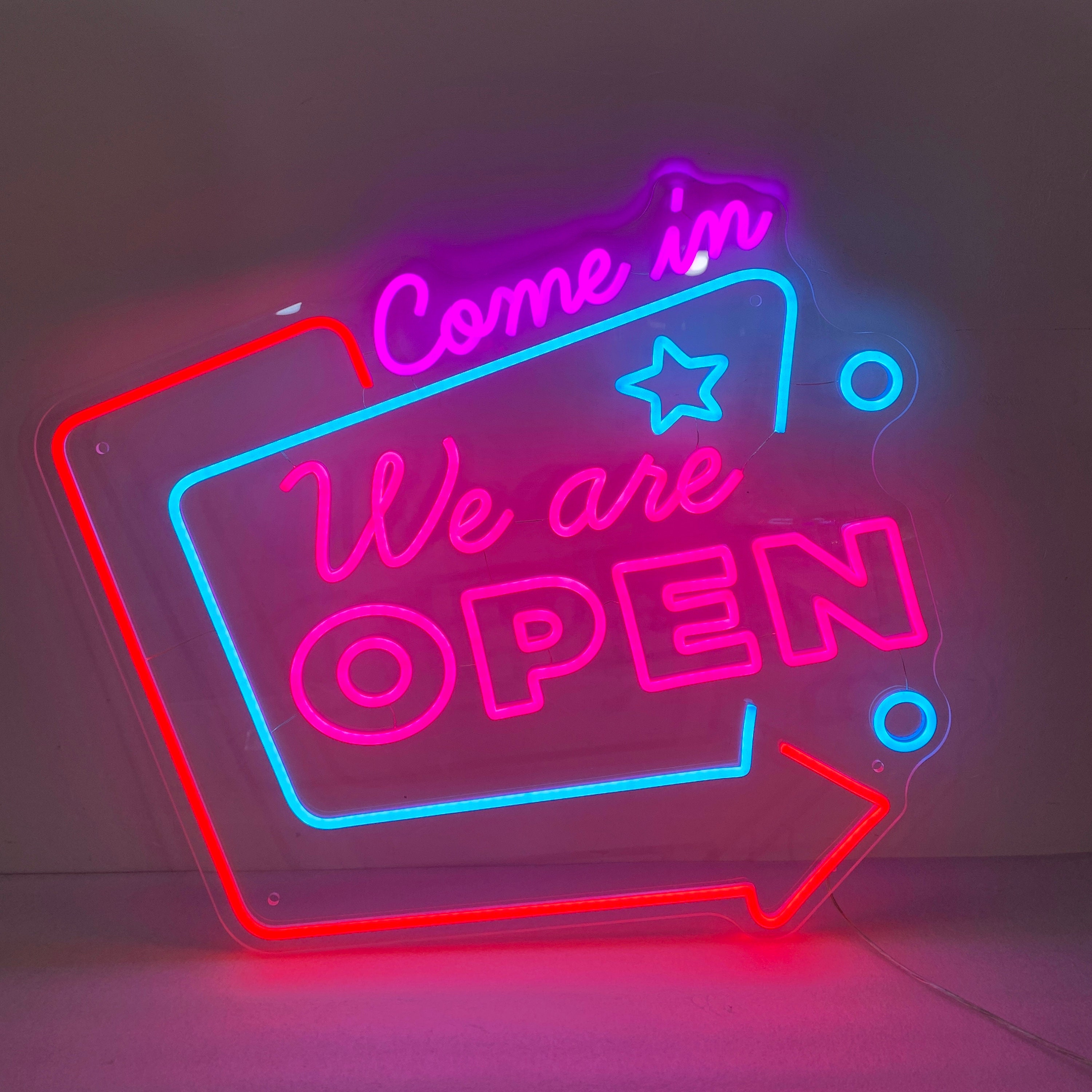 Come in We Are Open, Led Neon Sign, Custom Open Neon Light, Business Store Modern Open Sign, Shop Door Sign