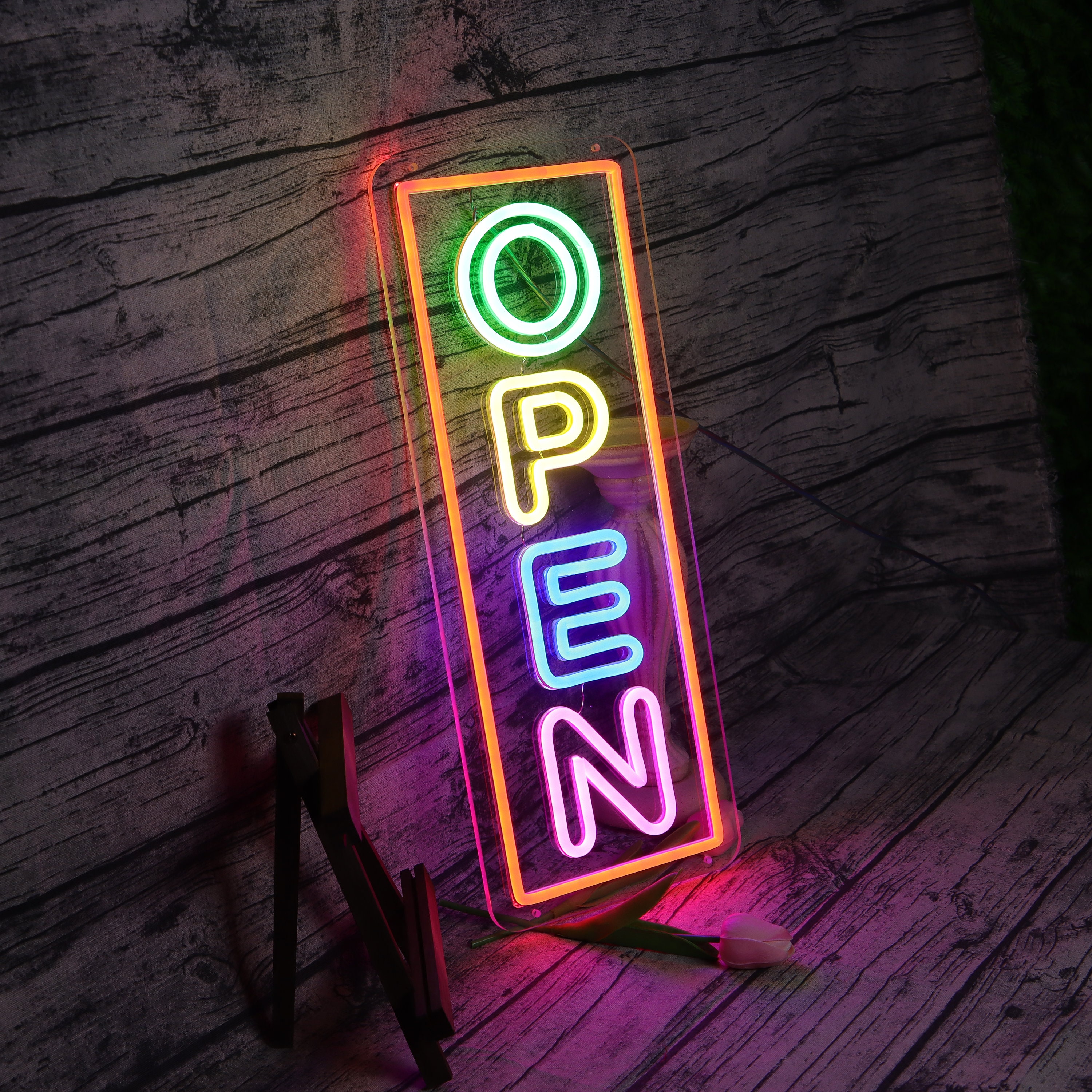 Neon OPEN Sign |For Business Sign | Open Neon Sign | Neon Open Lights for Bar Salon Store Hote l Wall Decor Neon Light Sign | Open Sign