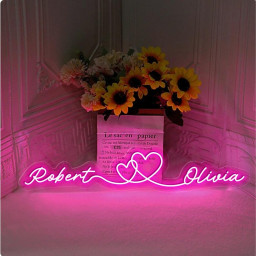 Personalized Couples Heart and Names Neon, Love Couple Neon for Women, Cute Valentine Day Neon, Valentine's Day Gifts, Happy Valentines Day