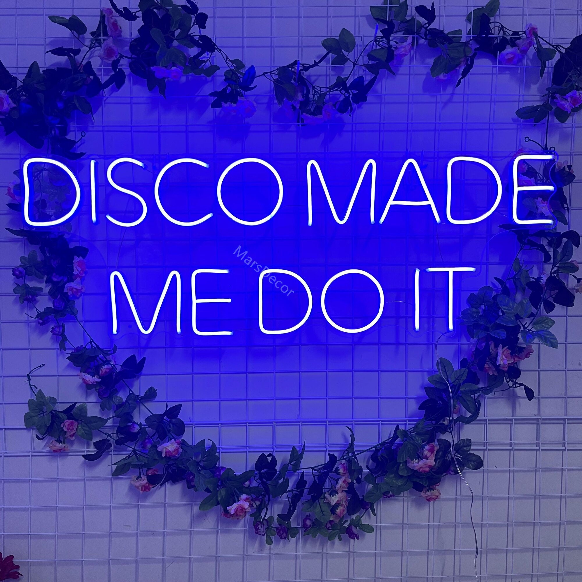 Neon Sign Custom , Disco Made Me Do It Neon Sign , Neon Sign Bar , Neon Sign Bedroom , Neon Sign Wall Decor , Neon Sign Art ,Neon Light Sign