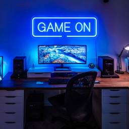 GAME ON Neon Sign, Custom Size and Color Neon Lights, Decor Game Room Neon Wall Decor, Personalized Gifts For Kids Home Beddroom Neon Sign