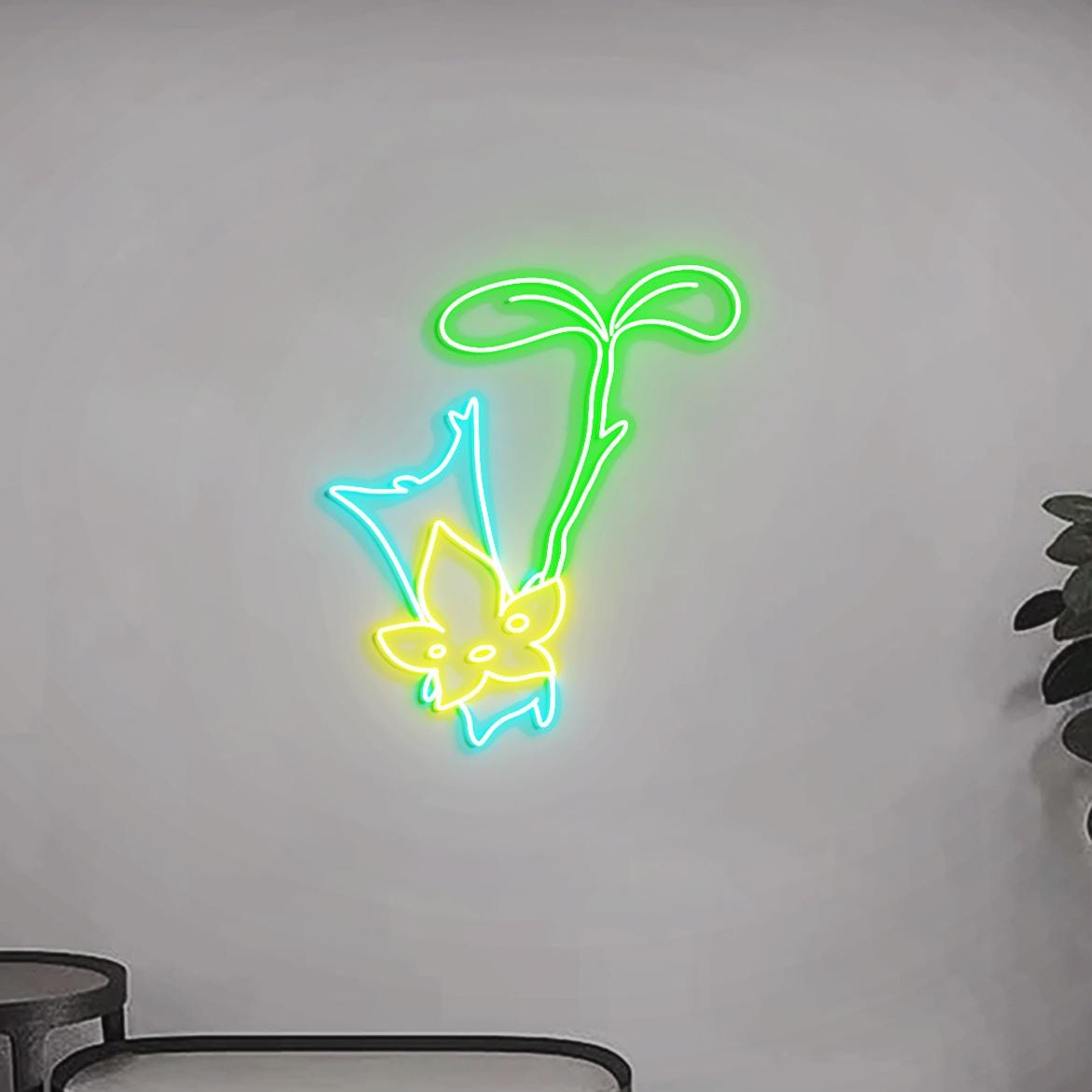 Korok Neon Sign Light, Cute Korok for Wall Decor, Cute Korok Gifts, Nintend Themed Game Room Wall Neon Light