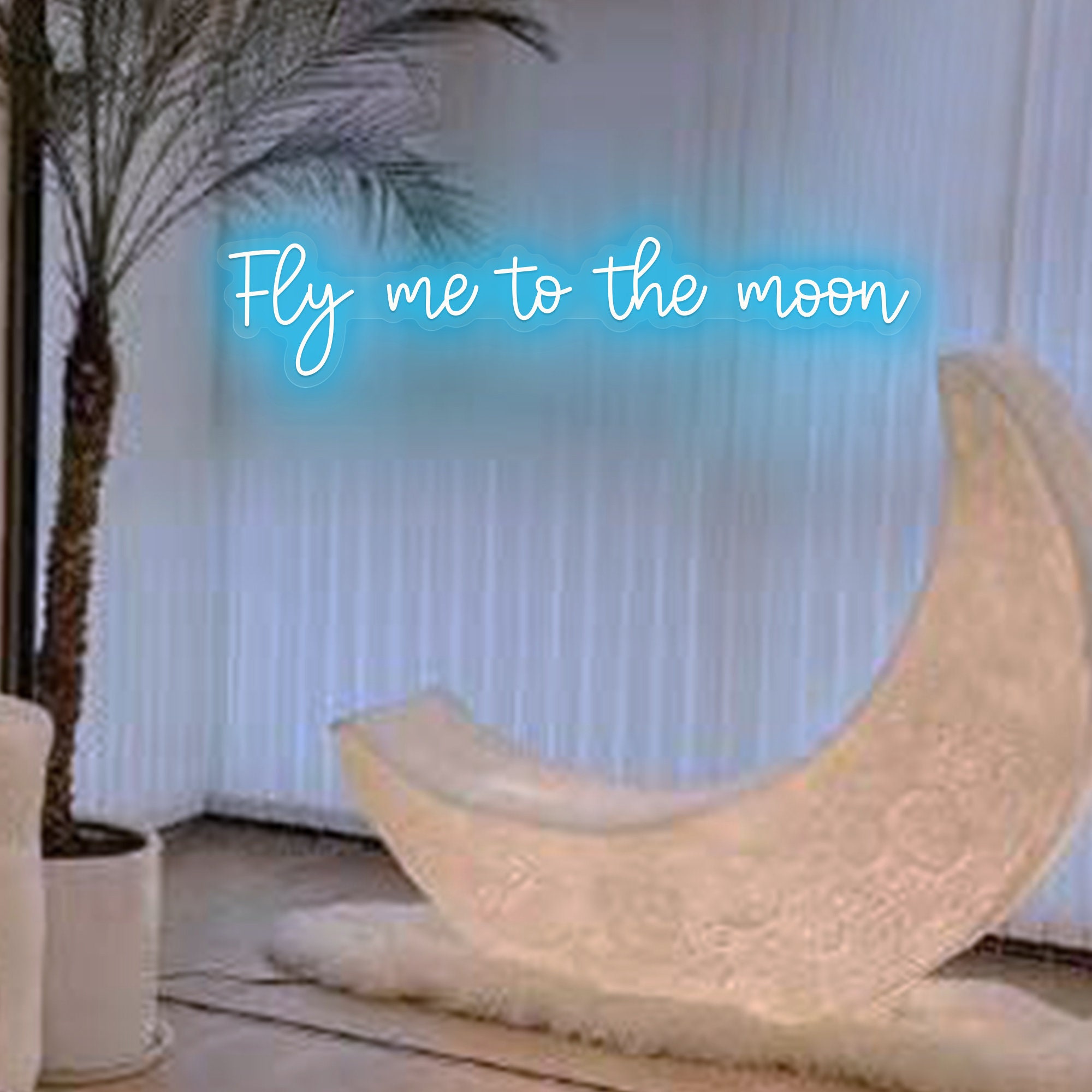 Fly me to the moon neon sign Personlized Led Neon Sign for Bachelor Party decor, Wall decor gift for child's birthday gift room decor
