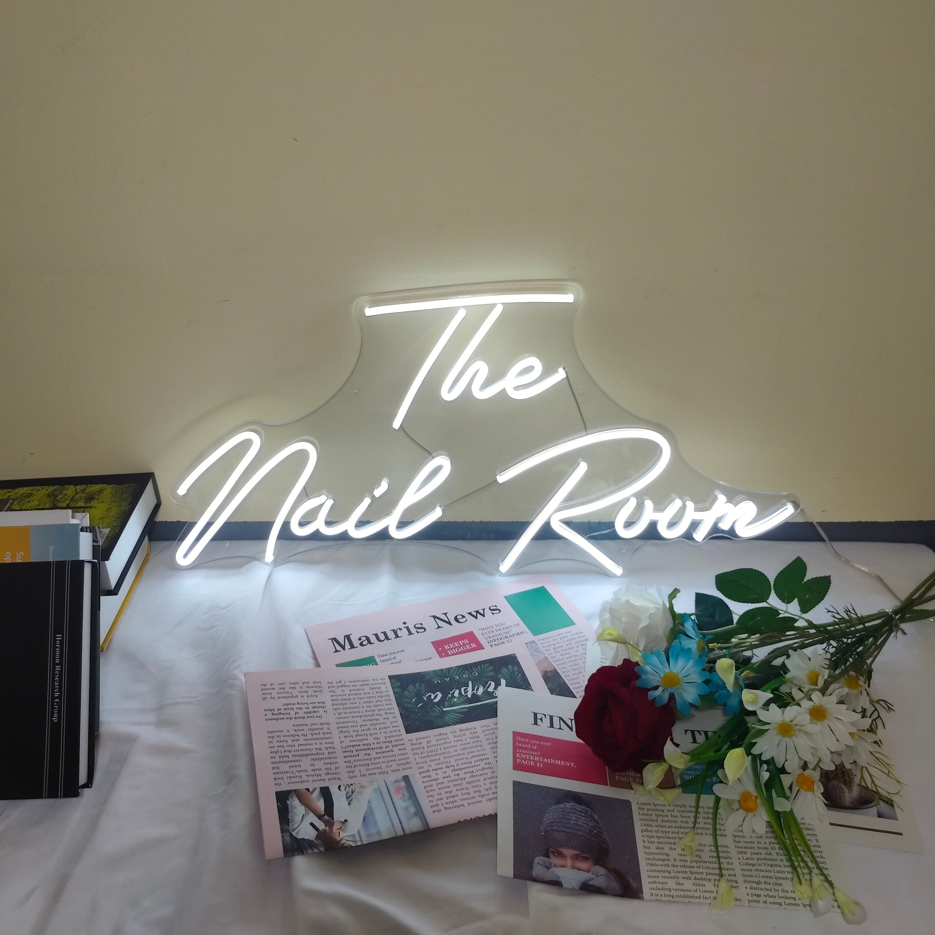 The Nail Room Neon Sign Custom Neon Sign Logo Neon Sign Wall Decor Led Neon Sign Shop Neon Name Sign Neon Light Sign For Wall Neon Light