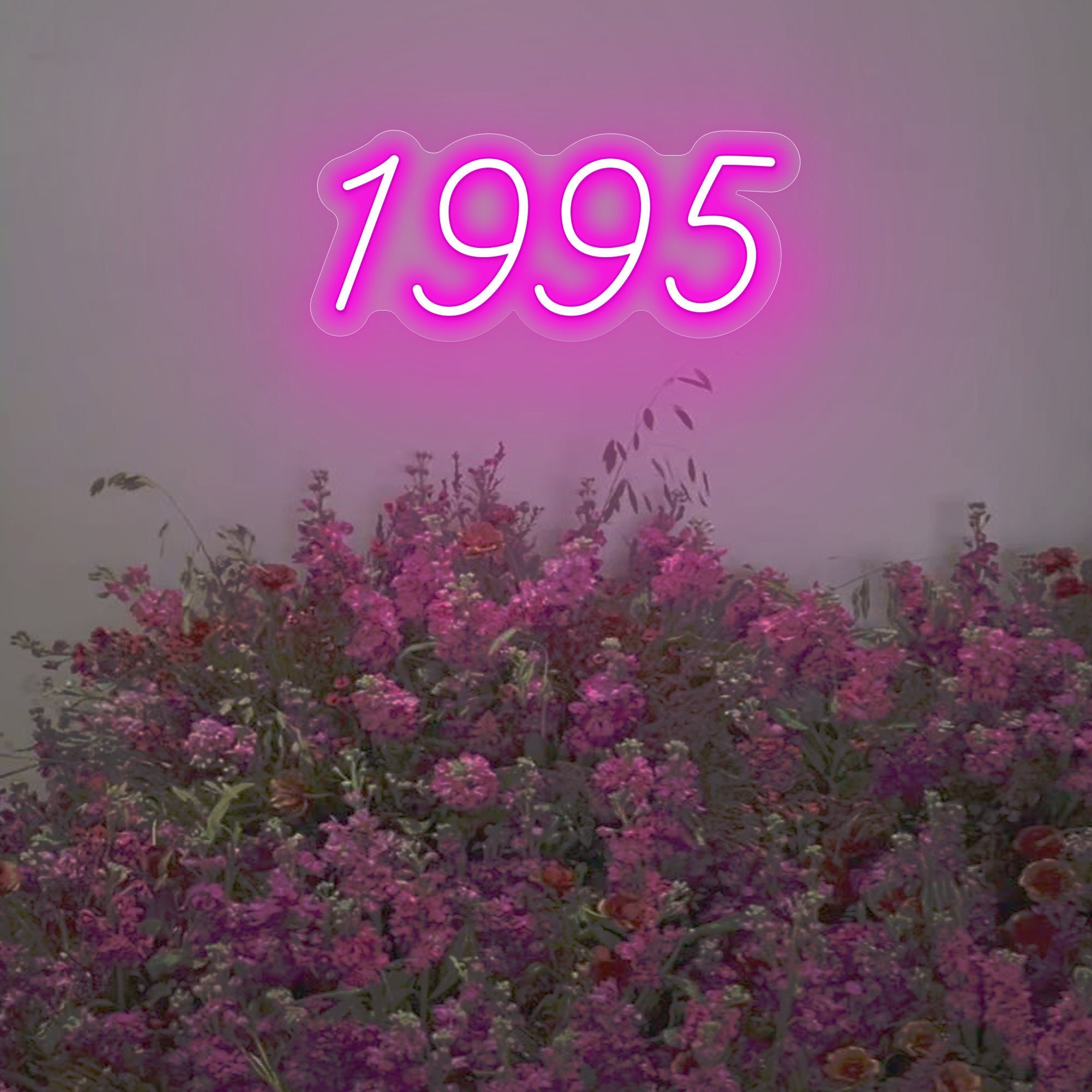Number 1995 Neon Sign Birthday Party Event Decor, Number LED Light, Anniversary Day Sign, Wedding Neon Light, Birthday Table Decorations