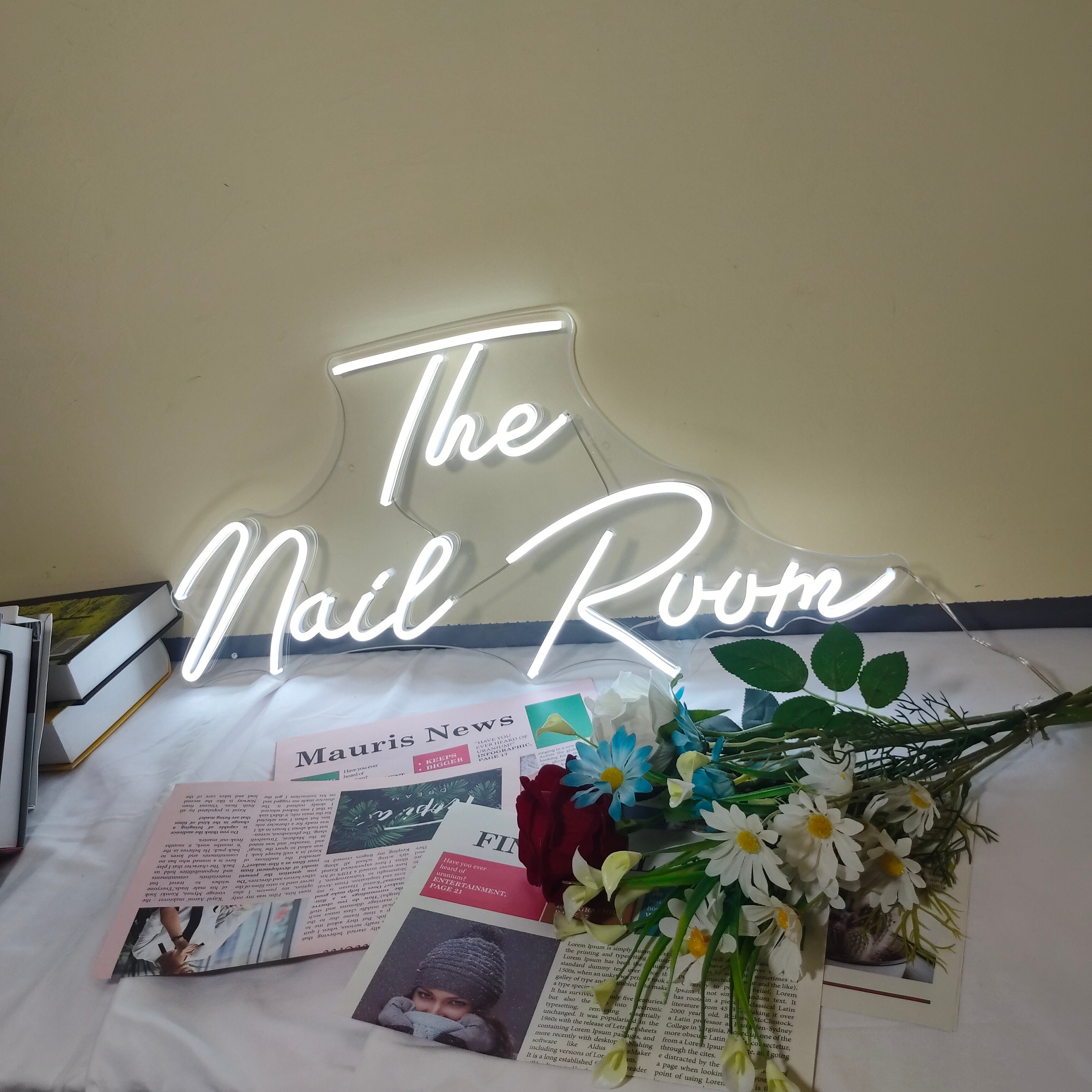 The Nail Room Neon Sign Custom Neon Sign Logo Neon Sign Wall Decor Led Neon Sign Shop Neon Name Sign Neon Light Sign For Wall Neon Light